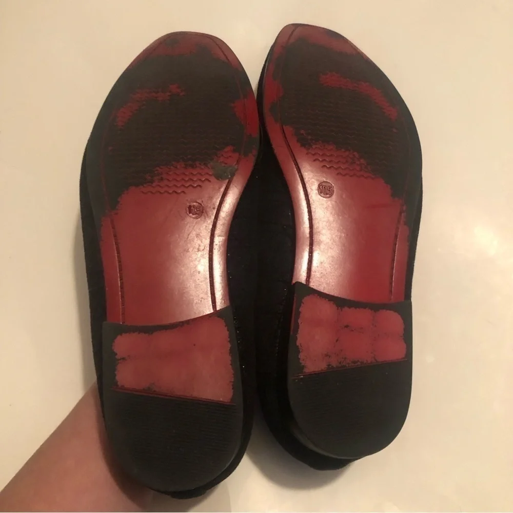 La Milano emerson Men's Slip On Black Velour Dress Shoes sz 10.5